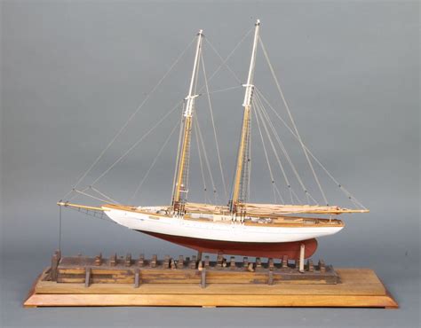 Lot 288 A Wooden Model Of The Grand Banks Schooner Alice 81cm H X