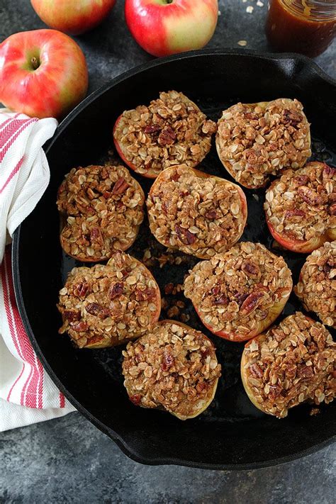 Cinnamon Streusel Baked Apples Are The Perfect Fall Dessert Fall