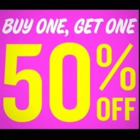 Bogo 50 Off Sale Buy One Get One Get One Stuff To Buy