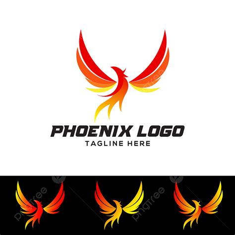 Gambar Templat Logo Phoenix Phoenix Logo Burung Png Dan Vektor
