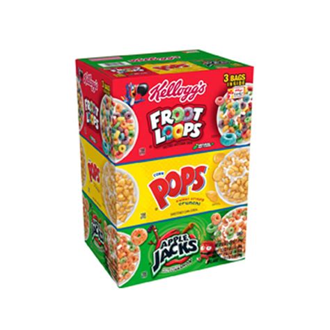 Kelloggs Tri Fun Pack Cereals 52 Oz Lil Generals