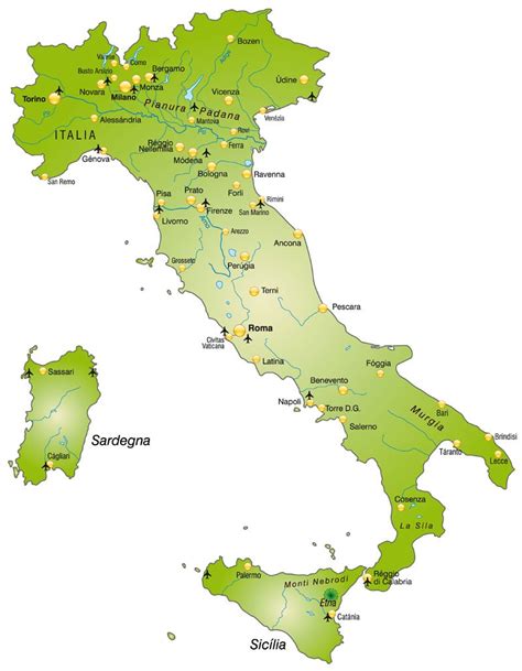 Mapa Włochy