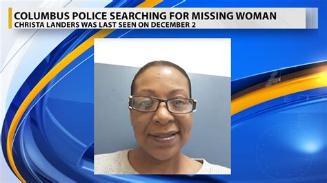 Columbus Police Search For Missing Woman Last Seen December 2 Wrbl