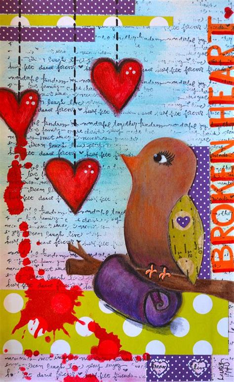 Broken Heart Mixed Media By Lindy Powell Fine Art America