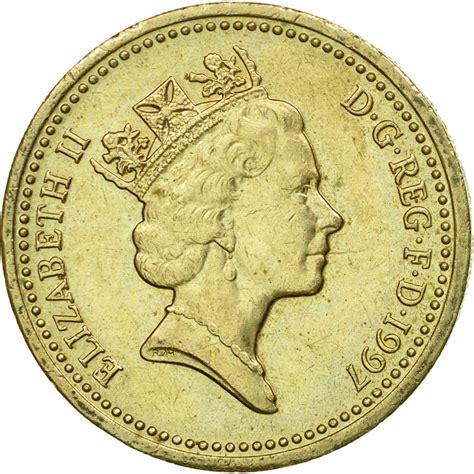 One Pound 1997 Three Lions Coin From United Kingdom Online Coin Club