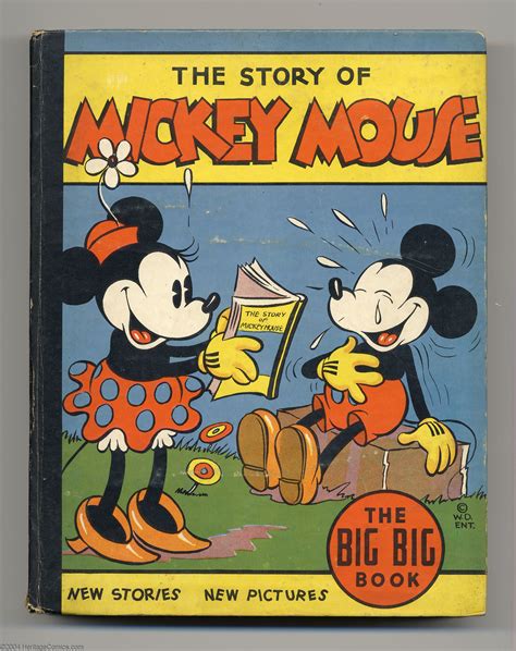Mickey Mouse The Story Of Big Big Book 4062a Whitman Lot 5146