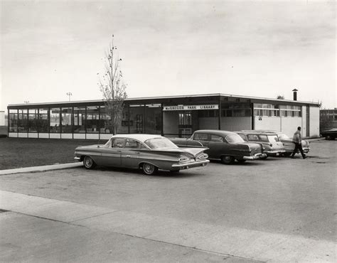 Mcgregor Park Branch Exterior Circa 1960 Vintage Photo