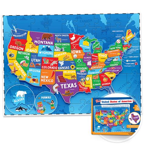 Buy United States Puzzle For Kids 70 Piece Usa Map Puzzle 50 States