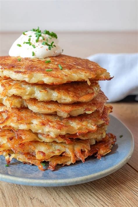 Use up leftover mashed potato in these breakfast pancakes, delicious with bacon and eggs, from bbc good food. German Potato Pancakes (Reibekuchen) | Recipes From Europe