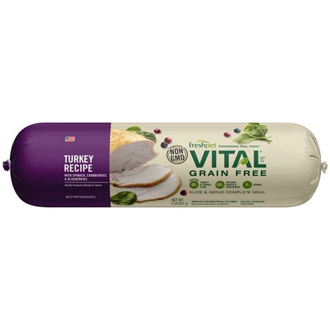 From natural dog foods to organic pet food delivery services; Freshpet Vital Grain Free Turkey Recipe with Spinach | Petco