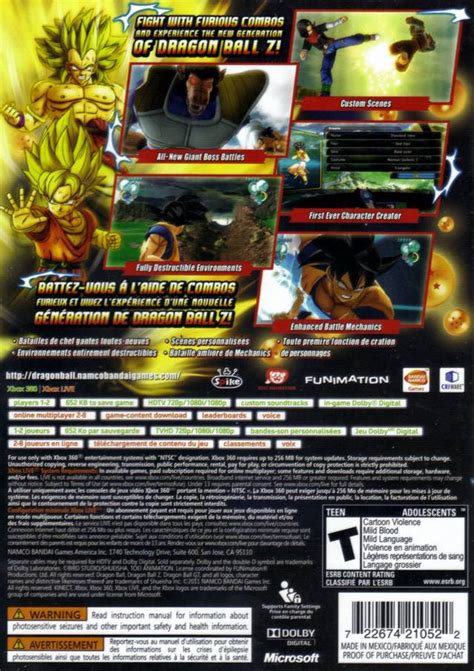First dragon ball worldwide online event: Dragon Ball Z: Ultimate Tenkaichi Box Shot for Xbox 360 ...
