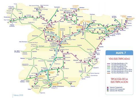 Mapa Ferroviario De España Mapas Mapa De España España