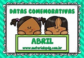 DATAS COMEMORATIVAS - ABRIL