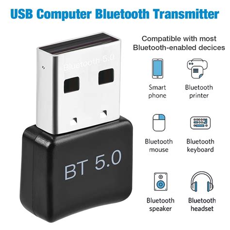 Usb Bluetooth 50 Adapter Wireless Bluetooth Transmitter Receiver