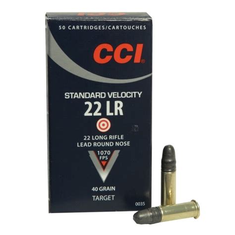 Cci Rimfire Ammunition Standard Velocity Target 22 Long