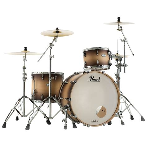 Pearl Masters Maple Complete 24 Satin Natural Burst Drum Kit