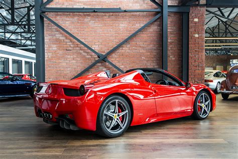 It added two further the success being enjoyed by the 458 italia with both critics and public alike crosses all borders. 2013 Ferrari 458 Spider - Richmonds - Classic and Prestige Cars - Storage and Sales - Adelaide ...