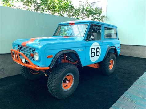 Ford Bronco Dons Legendary Gulf Racing Livery In La Ford