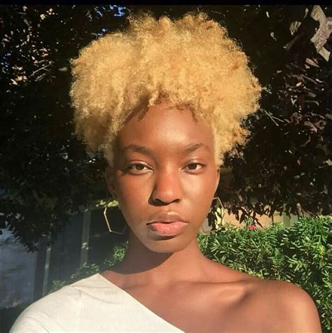 Blonde Afro Blonde Natural Hair Dark Blonde I Love Black Women