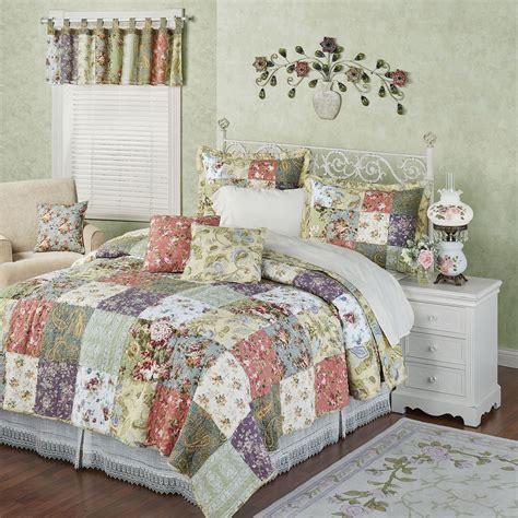 Blooming Prairie Cotton Patchwork Quilt Set Bedding