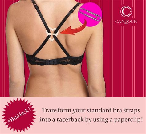 Brahack‬ Transform Your Standard Bra Straps Into A Racerback By Using A Paperclip You Can Also