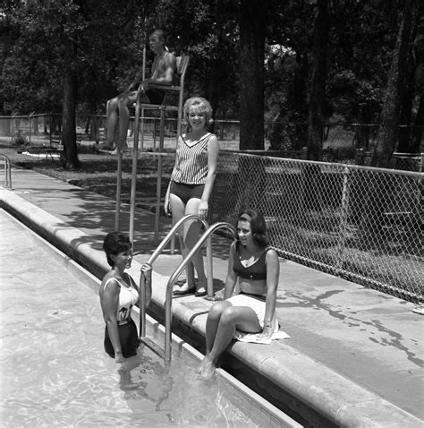 Three Women At A Swimming Pool The Portal To Texas History