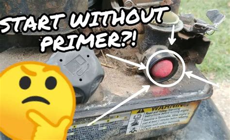 How To Start Lawn Mower Without Primer Bulb Step By Step Guide