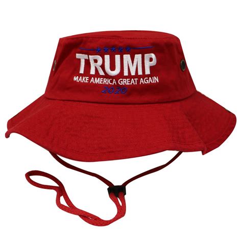 Bd2024 Bold Trump Make America Great Again Bucket Hat Red Trump Collectibles And Memorabilia