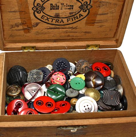 Searching Through An Old Box Of Buttons Old Boxes Buttons For Sale