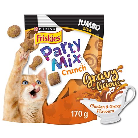 A soup appropriate for your cat if they have. Friskies Party Mix Cat Treats, Gravy-licious Chicken ...