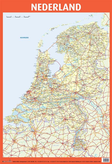 Large Detailed Road Map Of Netherlands Netherlands Europe Mapsland Maps Of The World