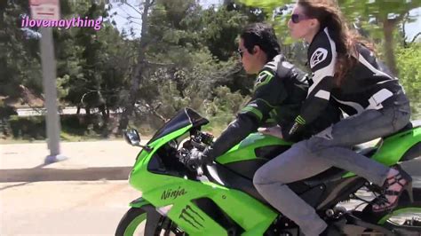 Hubby And Tracy Riding A Kawasaki Ninja Super Sportbike Youtube