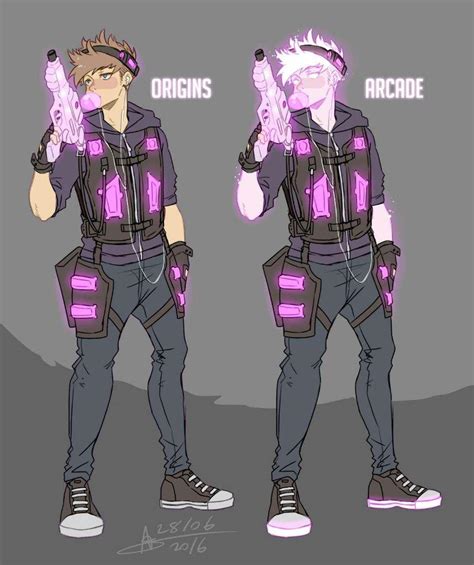 Overwatch Oc Redesign Neon By Mangarainbow On Deviant