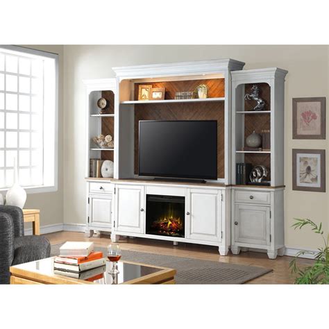 Legends Furniture Camden 68 In Fireplace Tv Console With Optional Wall