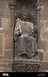 King Wenceslaus IV of Bohemia. Statue on the Powder Tower in Prague ...