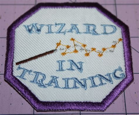 Wizard In Training Machine Embroidered Iron On Patch Etsy