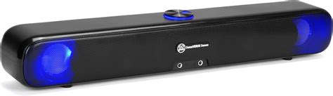 Gogroove Computer Speaker Led Soundbar Sonaverse Sense Usb Powered