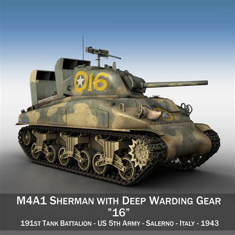 M4a1 Sherman Tank Fbx