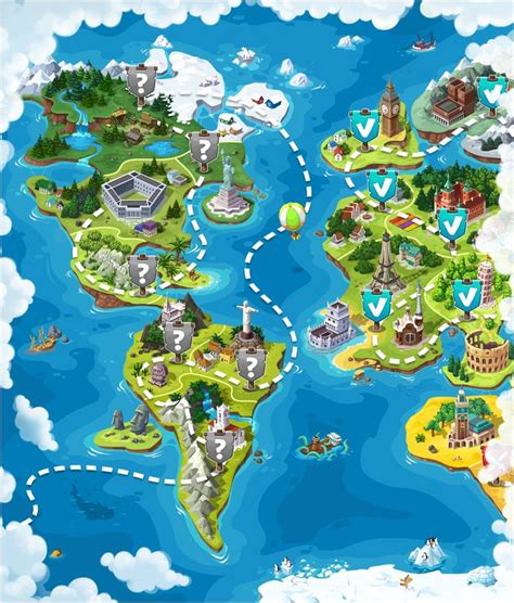 World Map Board Game Train Your Memory And Brain While Having Fun