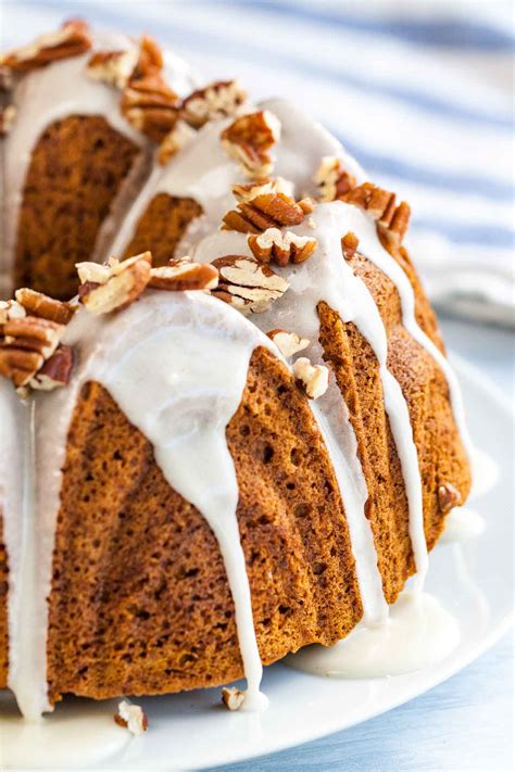 Pumpkin Bundt Cake With Maple Glaze Plated Cravings