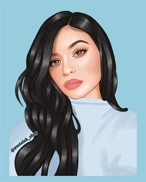 Kylie Jenner Digital Portrait Kylie Jenner Digital Portrait Portrait