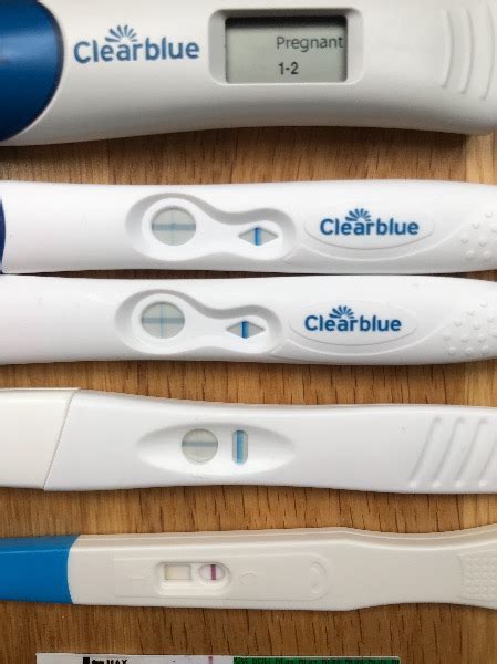 Negative Clearblue Rapid Detection Pregnancy Test Positive Pregnancy Test