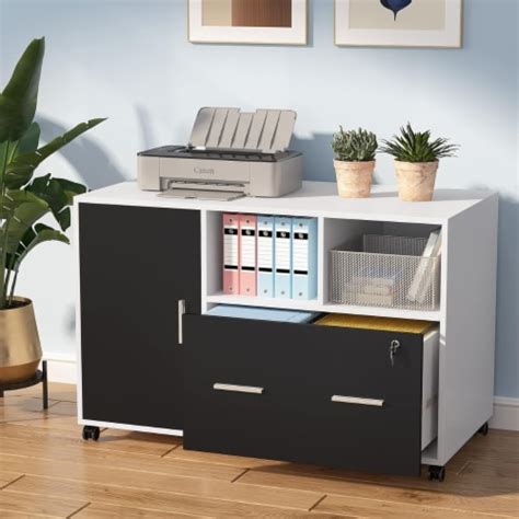 Tribesigns File Cabinet With Lock And Drawer Mobile Lateral Filing
