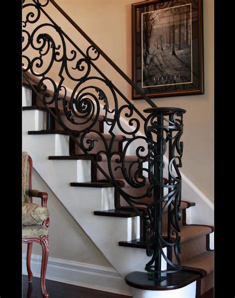 Generous Custom Interior Wrought Iron Stairways Toronto Design