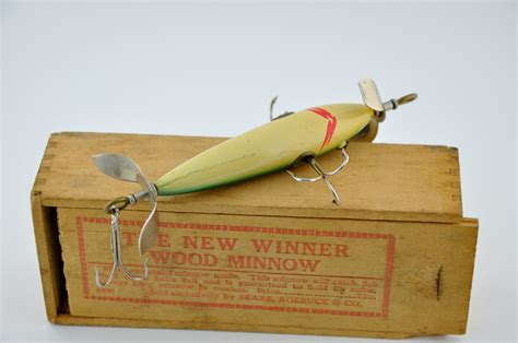 New Winner Wood Minnow Lure Fin And Flame Fishing For History
