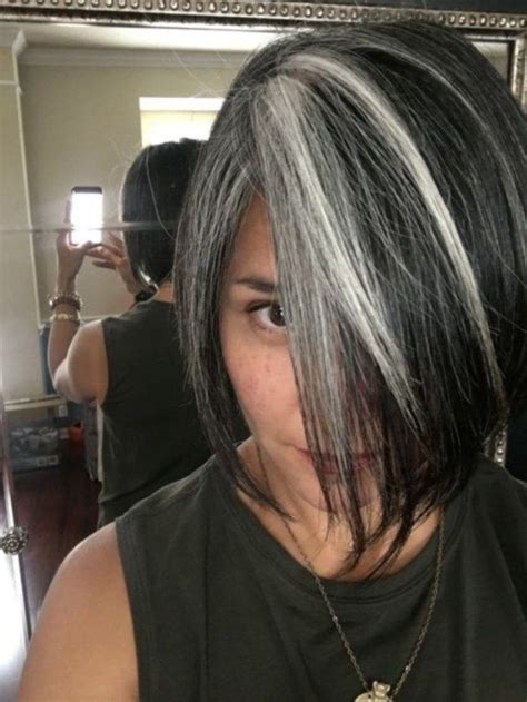 The Best Gray Hair Ideas In 2019 46 Blending Gray Hair Gray Hair Highlights Grey Hair
