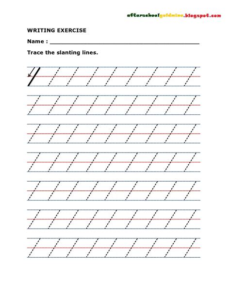 Tracing Straight Lines Worksheets For Kindergarten Name Tracing