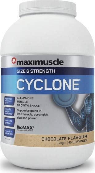 Συμπληρώματα διατροφής Maximuscle Cyclone 27kg Choco