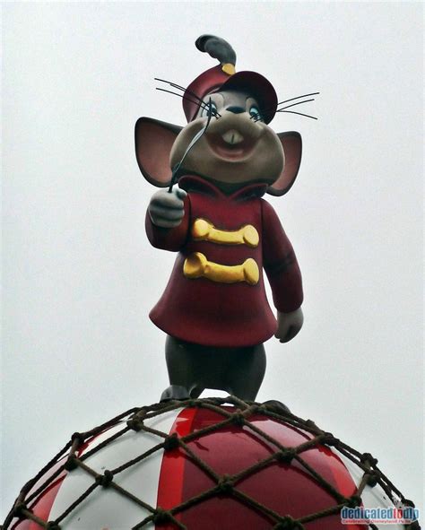 Timothy Q Mouse Sitting Atop Dumbo The Flying Elephant In Fantasyland