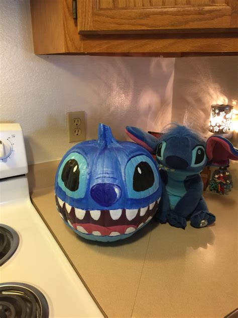 Shawn Made Maddox A Stitch Pumpkin For A School Contest Disney
